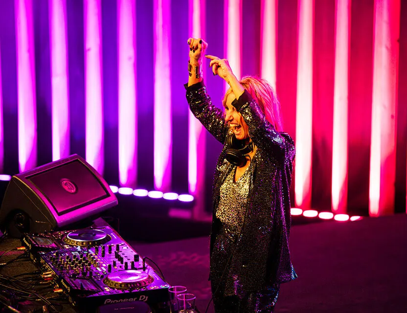 A Cats Communications portfolio image of a DJ.